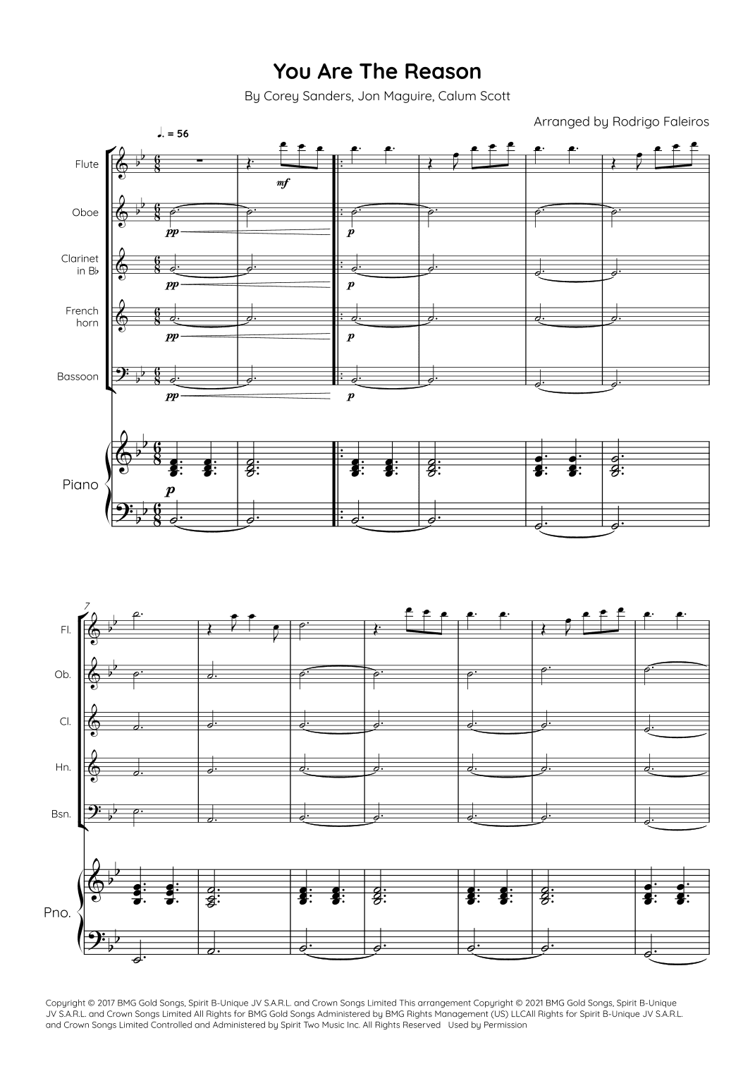You Are The Reason (arr. Rodrigo Faleiros)