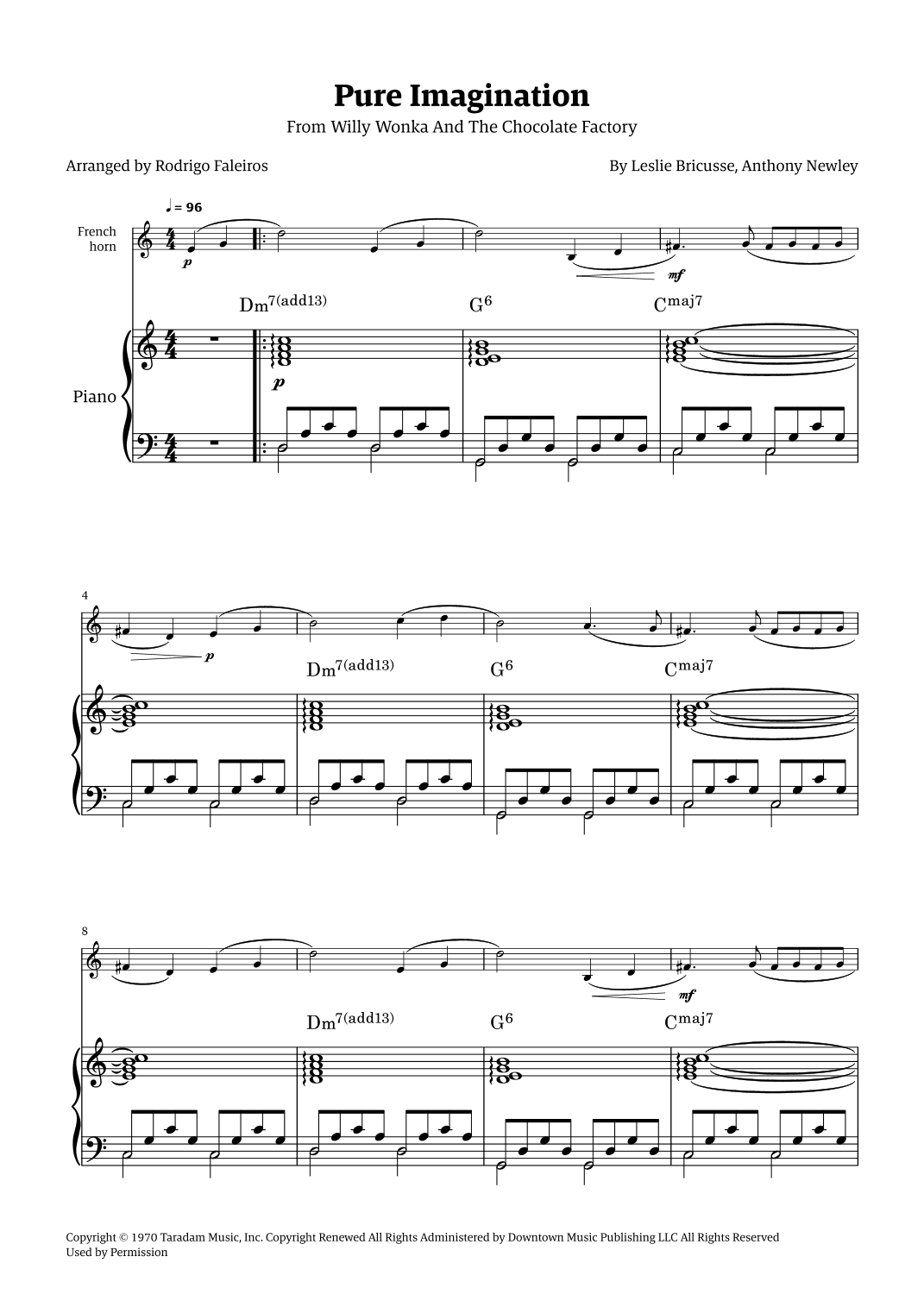 Pure Imagination (arr. Rodrigo Faleiros)