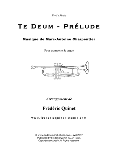 Te Deum, Prelude for trumpet & organ (arr. Frederic Quinet)