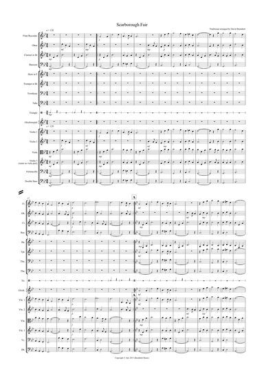 Scarborough Fair for School Orchestra (arr. David Burndrett)