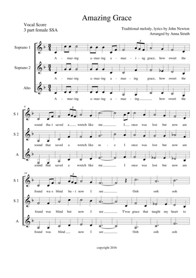 Amazing Grace (arr. Anna Struth)