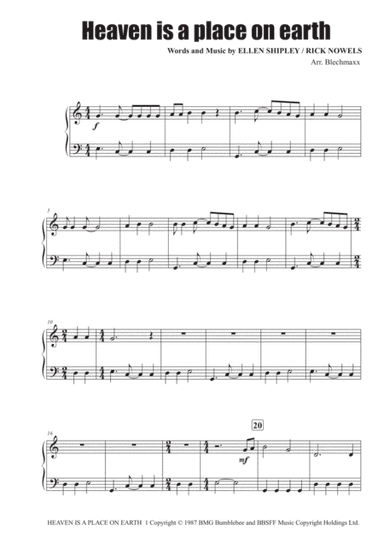 Heaven Is A Place On Earth (arr. Blechmaxx)