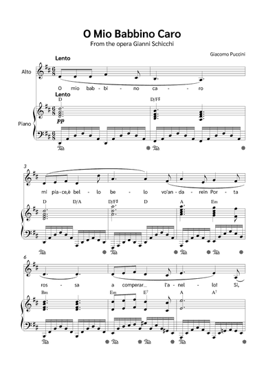 O Mio Babbino Caro (arr. Jackson Spindler)