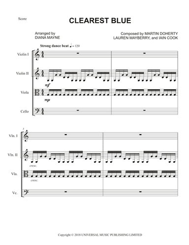 Clearest Blue (arr. Diana Mayne)