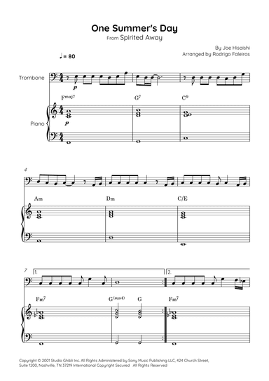 One Summer's Day (arr. Rodrigo Faleiros)