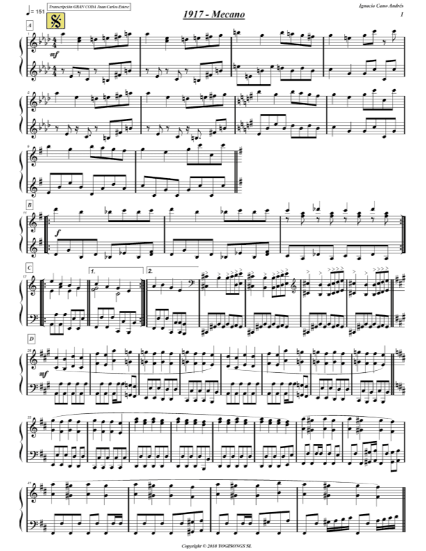 1917.0 (arr. juan carlos esteve / Gran Coda)