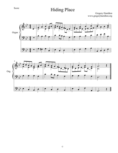 Hiding Place - O Jesus King Most Wonderful - Alternate Harmonization