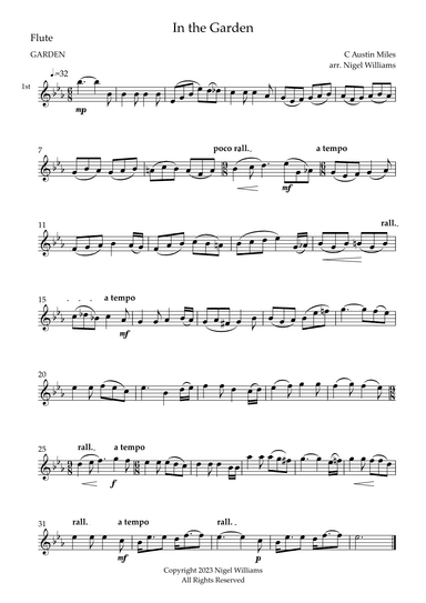 In the Garden (arr. Nigel Williams)