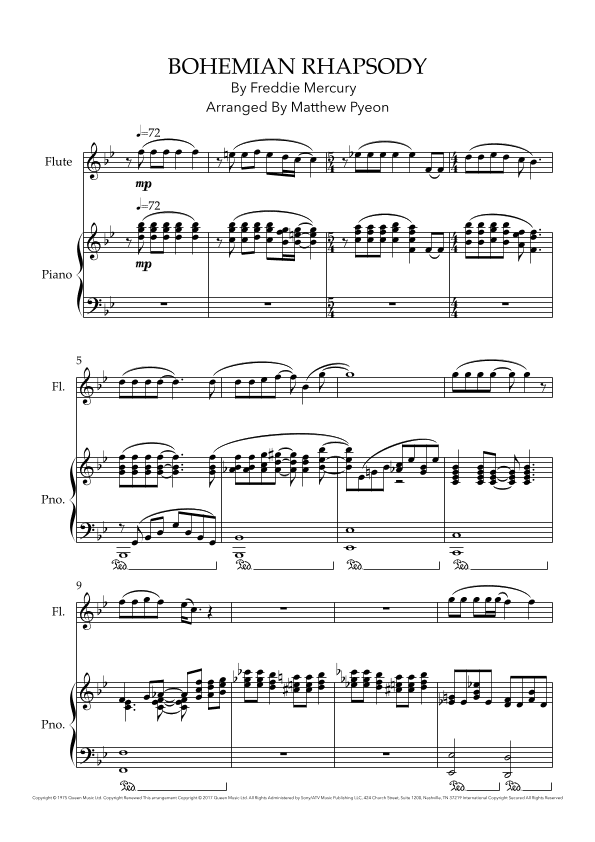 Bohemian Rhapsody (arr. Matthew pyeon)