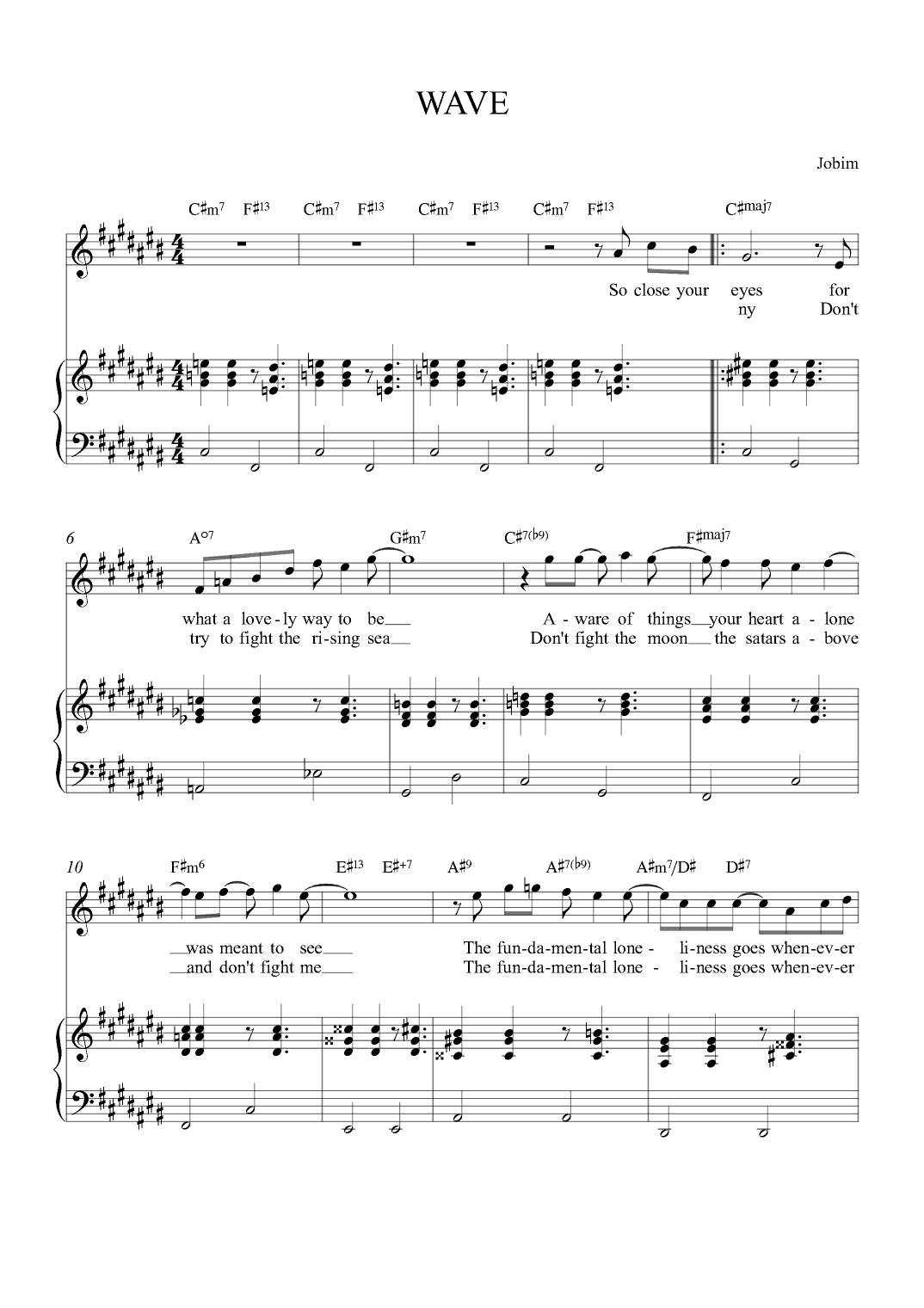 Wave (arr. Alex Nunes Rodriguez)