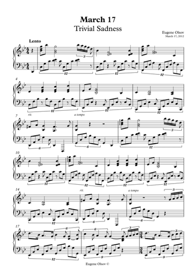 March 17 (Trivial Sadness)