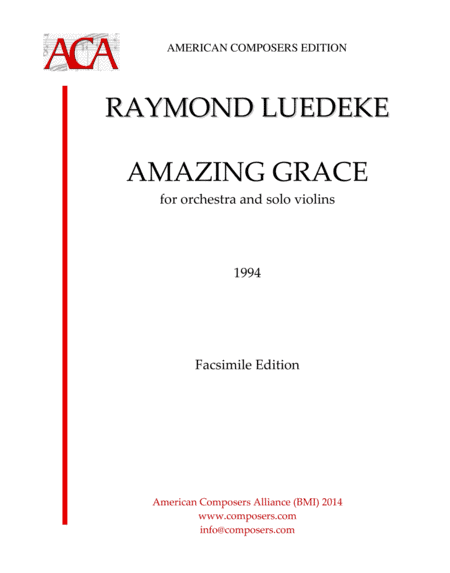 [arr. Luedeke] Amazing Grace (arr. Raymond Luedeke)