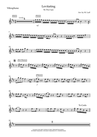 Levitating (arr. Matt Luff)