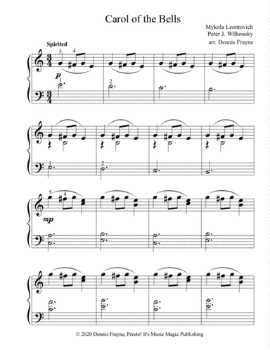 Carol of the Bells (arr. Dennis Frayne)