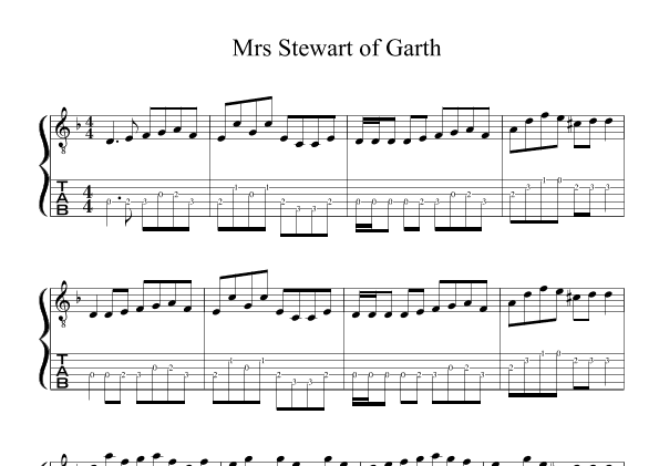 Mrs Stewart of Garth (arr. Calum Wood)