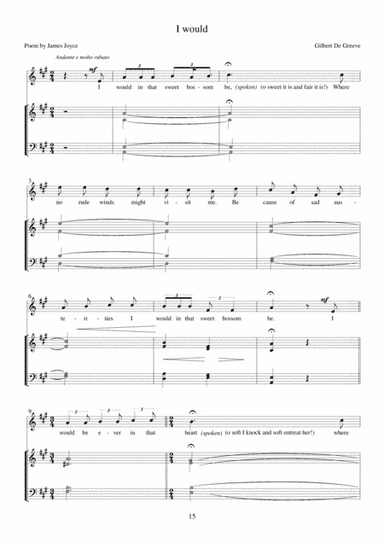 6. I Would - 36 Songs on Poems by James Joyce