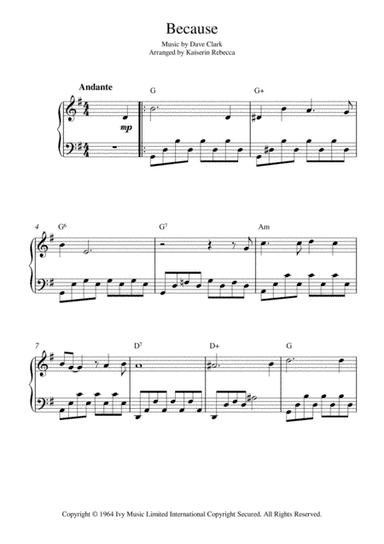 Because (arr. Kaiserin Rebecca)