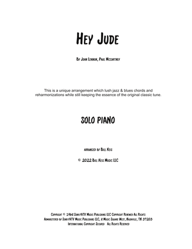 Hey Jude (arr. Bill Keis)