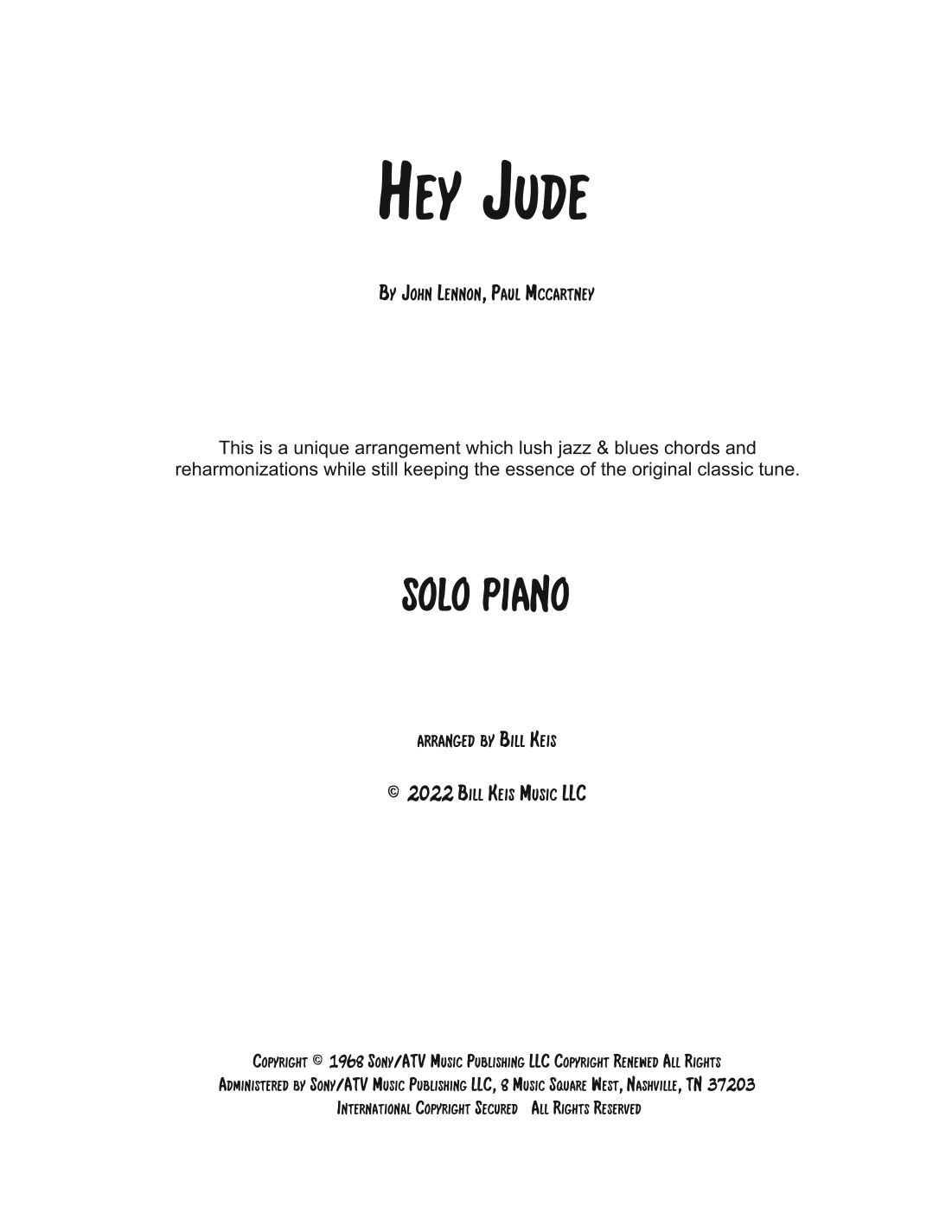 Hey Jude (arr. Bill Keis)