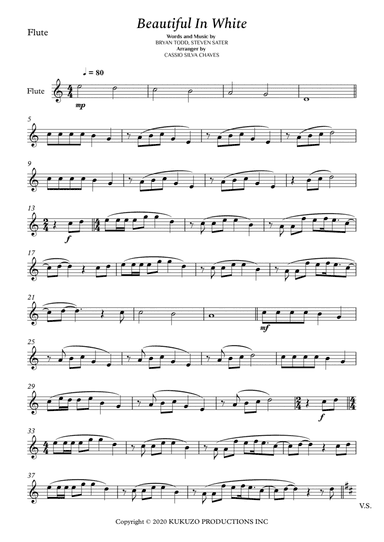 Beautiful In White (arr. Cássio Silva Chaves)