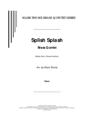 Splish Splash (arr. Mark Thome)