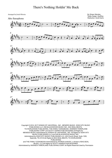 There's Nothing Holdin' Me Back (arr. Josiel Oliveira)