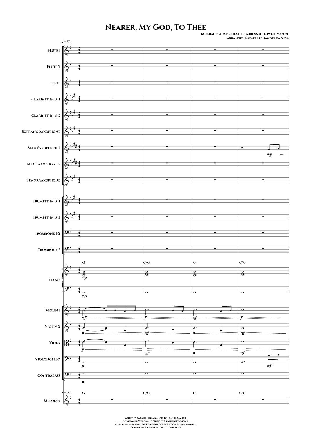 Nearer My God to Thee (arr. Rafael Fernandes da Silva)