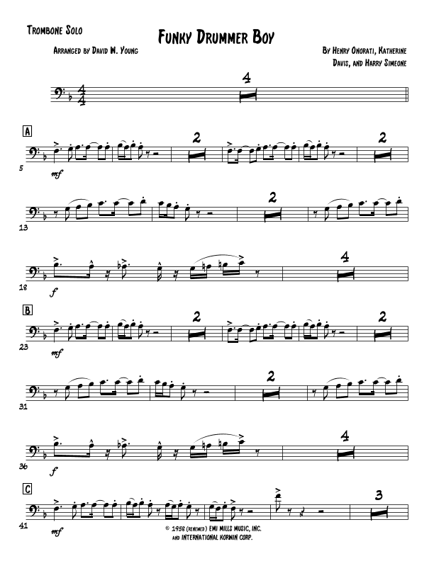 The Little Drummer Boy (arr. David W. Young)