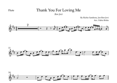 Thank You For Loving Me (arr. Fabio Britto)