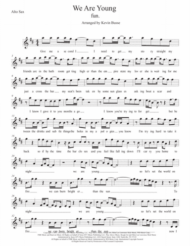 We Are Young (arr. Kevin Busse)