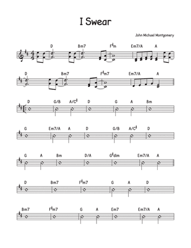 I Swear (arr. David M Fagnant)