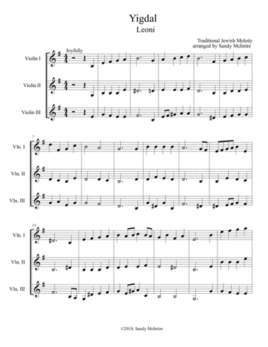 Yigdal (Leoni) (arr. Sandy McIntire)