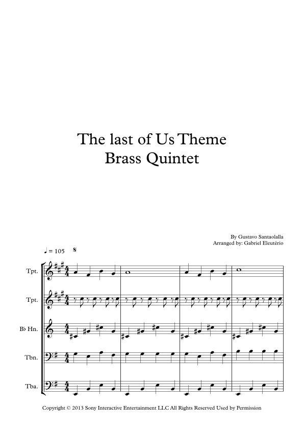 The Last Of Us (arr. Gabriel Eleutério)