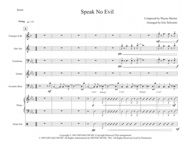 Speak No Evil (arr. Eric Schwartz)
