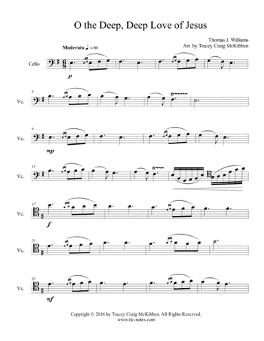 Oh the Deep, Deep Love of Jesus (Cello Solo) (arr. Tracey Craig McKibben)