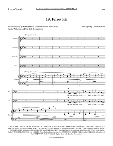 Firework (arr. David Maddux)