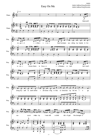 Easy On Me (arr. Adele Adkins)