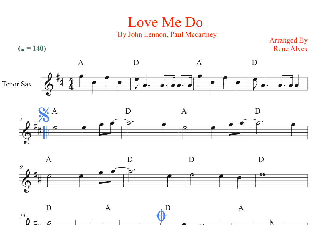 Love Me Do (arr. Rene Alves)