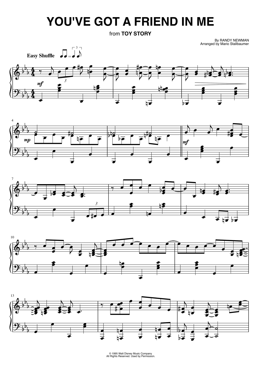 You've Got A Friend In Me (arr. Mario Stallbaumer)