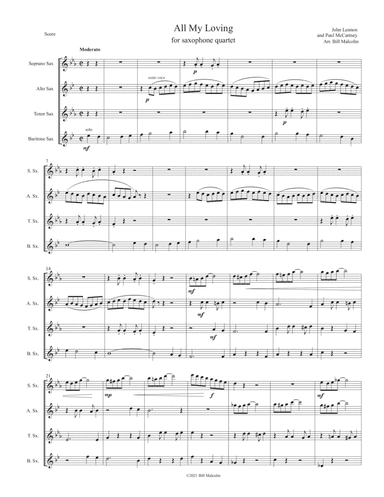All My Loving (arr. Bill Malcolm)