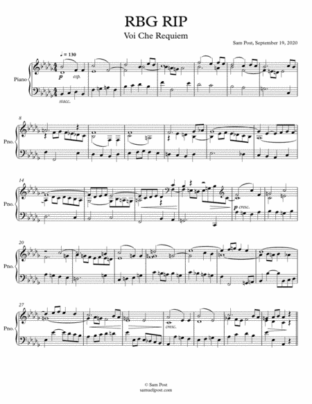 RBG RIP, op. 62