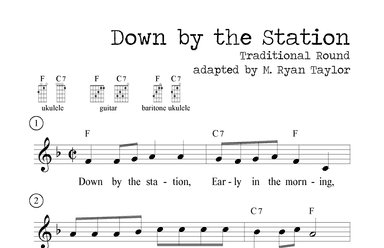 Down By the Station (Traditional Children's Round) (arr. M. Ryan Taylor)