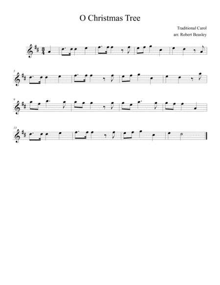 O Christmas Tree (arr. Robert Beasley)