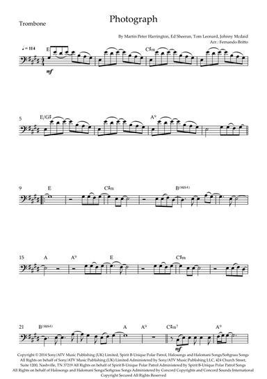 Photograph (arr. Fernando Britto)