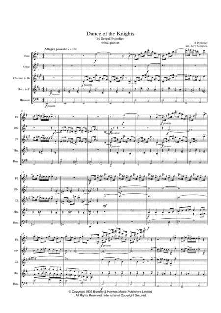 Dance Of The Knights (arr. Ray Thompson)