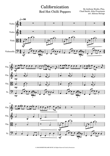 Californication (arr. Athena Strings)