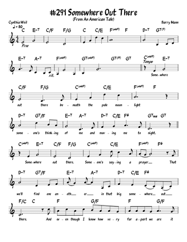 Somewhere Out There (arr. John Fries)