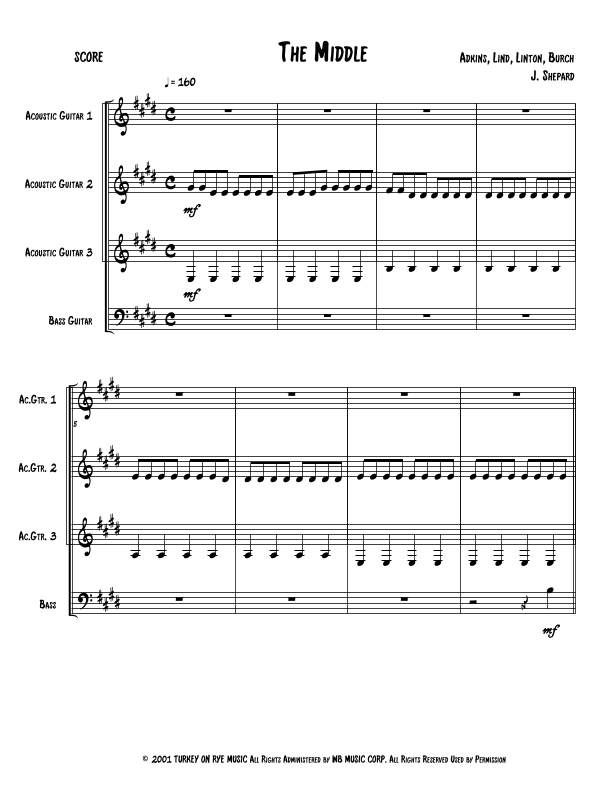 The Middle (arr. Jeremy Shepard)