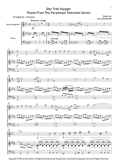 Star Trek - Voyager(r) (arr. John Nicolaus)