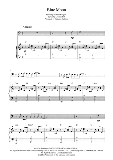 Blue Moon (arr. Kaiserin Rebecca)
